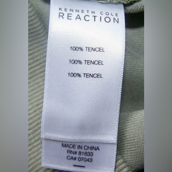 Kenneth Cole Reaction Olive Green Lightweight Bomber Jacket - Picture 9 of 9